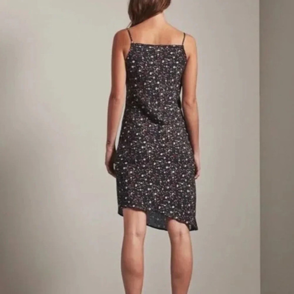 Ag Adriano Goldschmied X Revolve NWT Gia Black Floral Asymmetrical Slip Dress XS - Picture 6 of 7
